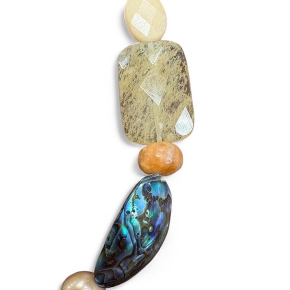 A.V. Max Gold and Multicolored Stone Necklace - Picture 4 of 5